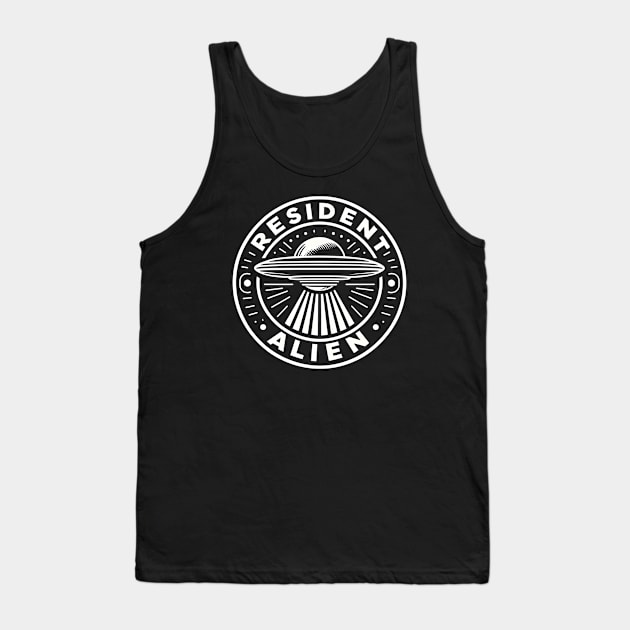 Resident Alien UFO Tank Top by Rizstor